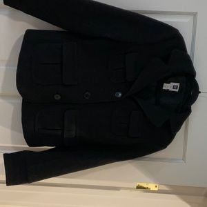 Gap black wool short jacket